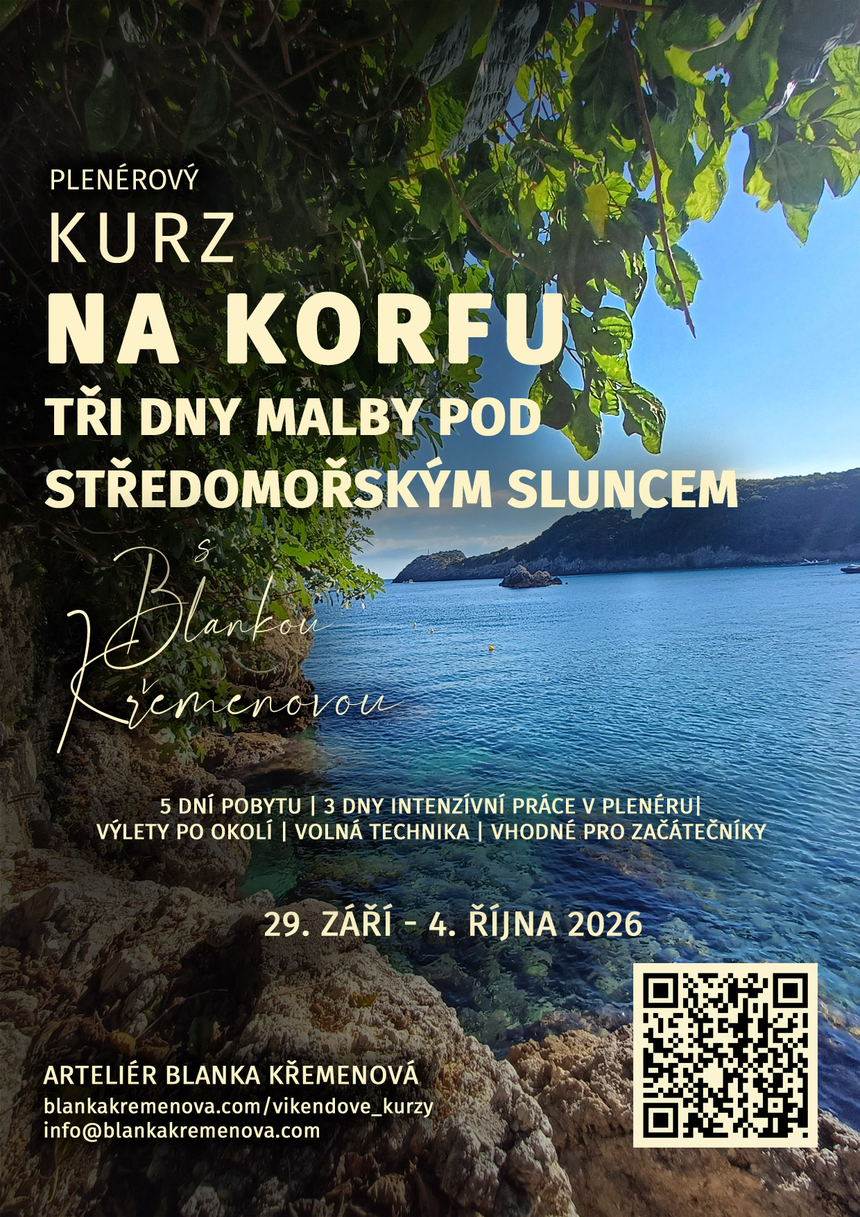 POBYTOVÝ PLENÉR NA KORFU