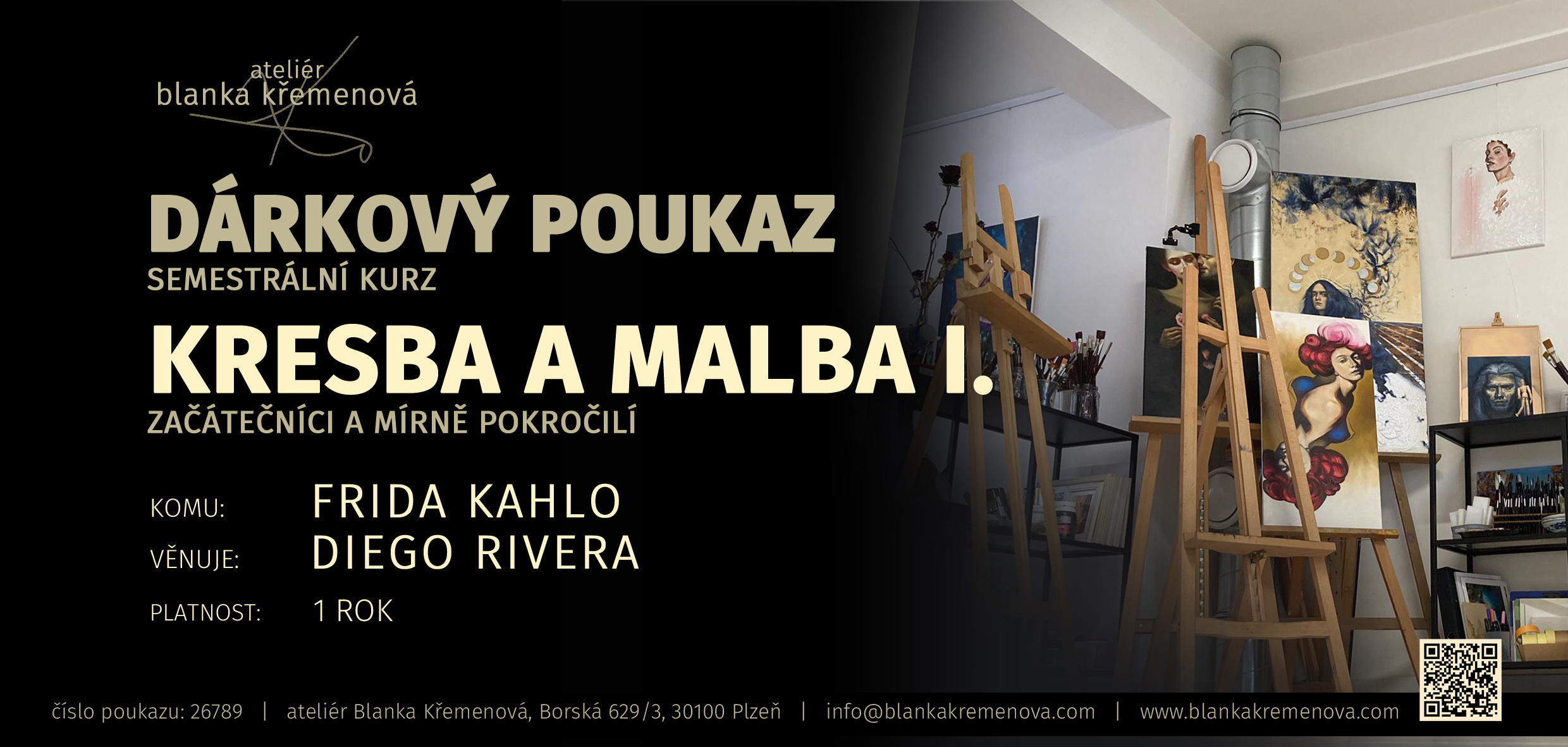 SEMESTRÁLNÍ KURZ KRESBA A MALBA I. (začátečníci a mírně pokročilí)