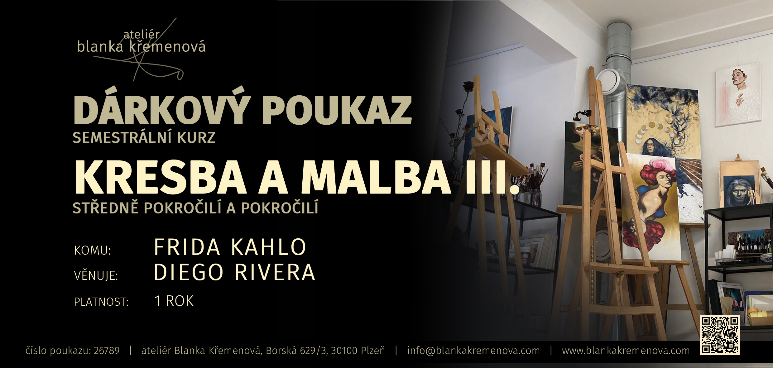 SEMESTRÁLNÍ KURZ KRESBA A MALBA III. (středně pokročilí a pokročilí)